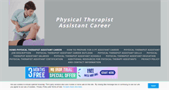 Desktop Screenshot of physicaltherapistassistants.net